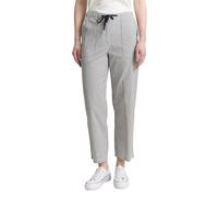 TOM TAILOR Women's Seersucker Culotte Trousers with Drawstring, 32132 - Navy Seersucker Stripe, 36W x 28L