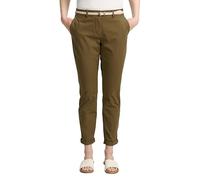 TOM TAILOR Women's 1045433 Chino Trousers, 10370-Golden Olive Green, 32W x 32L