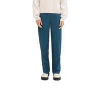 TOM TAILOR Women's 1039609 Mia Straight Trousers, 21179-Deep Pond Green, 32W x 32L