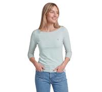 Tom Tailor Women's Striped shirt with heart embroidery