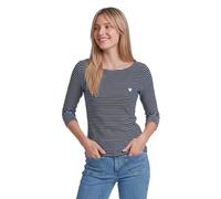 Tom Tailor Women's Striped shirt with heart embroidery