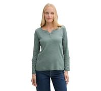 Tom Tailor Henley Long Sleeve T-shirt Green L Women