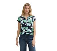 TOM TAILOR Women's T-Shirt, 37800 - Green Dots and Shapes Design, XS