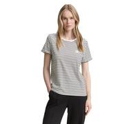 TOM TAILOR Women's T-Shirt, 38148 - Black White Irregular Stripe, XXL