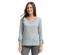 TOM TAILOR Women's T-Shirt, 39470 - Green Offwhite Small Stripe, XL