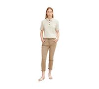 TOM TAILOR Women's Tapered relaxed trousers 1032046, 28722 - Dark Sepia, 42W / 28L
