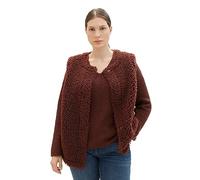 TOM TAILOR Women's Teddy Vest, 30337-raisin, 46 Große Größen