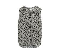 TOM TAILOR Women's 1047205 Blouse, 38255-Black Champagne Palm Design, 18