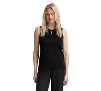 TOM TAILOR Women's Top with Cut-Out Detail, 14482 - Deep Black, 3XL
