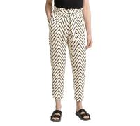TOM TAILOR Women's Trousers, 38058 - Natural Zig Zag Design, 36W x 28L