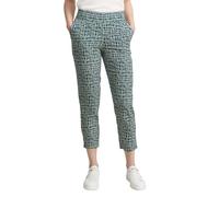 TOM TAILOR Women's Trousers, 38116 - Abstract Tel Green Grid Design, 34W x 28L