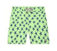 Tom & Teddy Boy's Fresh Green & Blue Starfish 7-8 Swim Trunks, Years
