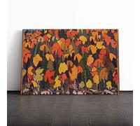 Tom Thomson Autumn Foliage Canvas Print | Gallery Wrapped 30mm Frame Wall Art | 20x14 inches | Ready to Hang | Modern Landscape Picture | Living Room Bedroom Lounge Office