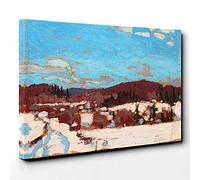 Tom Thomson Early Spring Canvas Print | Gallery Wrapped 30mm Frame Wall Art | 30x20 inches | Ready to Hang | Modern Landscape Picture | Living Room Bedroom Lounge Office