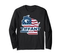 Tom Tiffany for Governor 2026 Wisconsin Election Map Long Sleeve T-Shirt