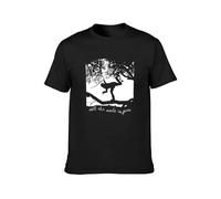 Tom Waits All The World is Green T Shirt Black T-Shirt Printed Tee Graphic Top for Men Shirt XL