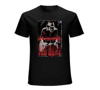 Tom WAITS Blues Rock Short Sleeve T-Shirt Black XXL