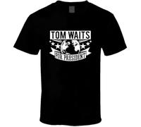 Tom Waits for President T-Shirt Rock and Roll Hall of Fame Gift from US Black
