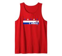 Tom Wilson: Name Number Stripe - Washington Hockey Tank Top
