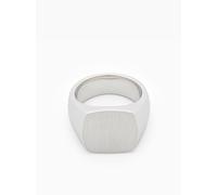 Tom Wood Cushion Satin signet ring - Silver 50-52-54-56-58