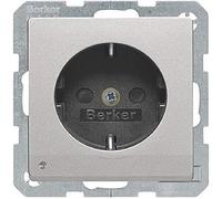 Toma Schuko with LED of orientación, Q.x, Aluminium