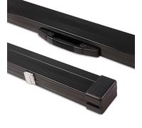 Tomahawk ECO ¾ Standard Aluminium Snooker Pool Cue Case with Tough Plastic Ends - Holds One 3/4 Cue + Extensions (Black)