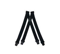 Tomahawk Heavy Duty Braces, Adjustable, Unisex Suspenders, Strong Clasp (Airport Black 1.5")