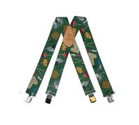 Tomahawk Heavy Duty Braces, Adjustable, Unisex Suspenders, Strong Clasp (Garden Tools And Grass)
