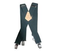 Tomahawk Heavy Duty Braces, Adjustable, Unisex Suspenders, Strong Clasp (Hunter Green)