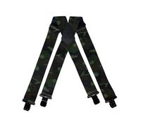 Tomahawk Heavy Duty Braces, Adjustable, Unisex Suspenders, Strong Clasp (Woodland Camo)