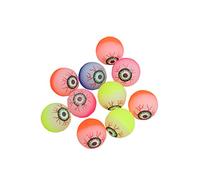 Tomaibaby 10 Pieces Halloween Bouncy Balls Glow in the Dark Creepy Eyeballs for Halloween Decoration