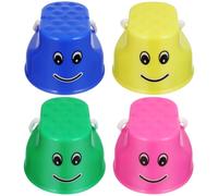 Tomaibaby 4Pcs Kids Walking Stilts Toy for Balance Training and Outdoor Play Sturdy Plastic Stepping Buckets for Children Garden and Kindergarten Activity