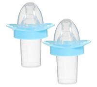 Tomaibaby Baby MedicineSSS Dispenser: 2PCS Pacifier Shaped Baby Medicine SyringeSSS - Safe and Easy to Clean - Pacifier Feeder for Newborn Babies Infant Toddler