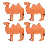 Tomaibaby Camel Figurine: 4PCS Hand Painted Miniature Camel Model Statue - Desert Animal Figurines Toys for Kids Ages 3+ Cake Toppers Home Table Desktop Decor
