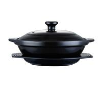 Tomaibaby Ceramic Casserole Pot 610Ml Heat Resistant Claypot with Binaural Handles for Stovetop Cooking Stew Soup Korean Bibimbap