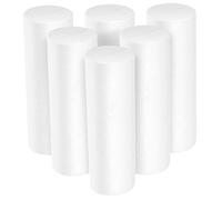 Tomaibaby Christmas Craft Foam Blocks, Cylindrical Polystyrene Block Floral Foam Tube Decorations, Block for DIY Crafts Flower Arrangement School Project Modeling Sculpture, 6PCS