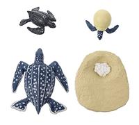 Tomaibaby Leatherback Turtle Models Educational Toy Set Realistic Sea Turtle Figurines for Early Learning Development Stages Kids