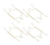 Tomaibaby Wall Plate Hangers 6 Inch - Invisible Metal Spring Hooks for Hanging Decorative Plates - 4 Pack Heavy Duty Wall Mounted Display Hardware for Antique and Art Plates