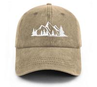 Tomalillin Mountain Trees Hat for Men Women, Style 4-mountains-khaki, One size