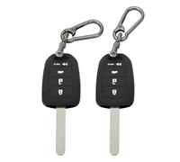 TOMALL 2 Pack for Honda Key Fob Cover with Keychain, 4 Buttons Silicone Rubber Key Fob Case Compatible with Honda Accord Civic CRV HRV 2013-2021 Car Key Cover MLBHLIK6-1TA MLBHLIK6-1T