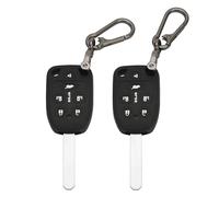 TOMALL 2 Pack for Honda Odyssey Key Fob Cover with Keychain, 6 Buttons Silicone Rubber Key Fob Case Compatible with Honda Odyssey 2011 2012 2013 N5F-A04TAA Car Key Cover