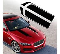 TOMALL 33"x 5.7" Car Hood Stripe Sticker for Car Auto Racing Sport Body Side Stripe Decal Skirt Roof Hood Bumper Stripe Decal Vinyl Modified Stripe Decal Decoration for Car (Black)