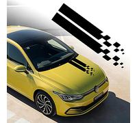 TOMALL 35"x 3.5" Car Hood Stripe Sticker for Car Auto Racing Sport Body Side Stripe Decal Skirt Roof Hood Bumper Stripe Decal Universal Vinyl DIY Modified Stripe Decal Decoration for Car (Black)
