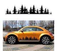 TOMALL 38.3'' Pine Tree Forest Vinyl Decal for Car Roof Rack Window Auto Tree Graphic Sticker Decoration for Vehicles SUV Truck Off-Road Car Body Door Side Trunk Waterproof Universal (Black-Middle)