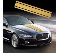 TOMALL 49"x 8.7" Car Hood Stripe Sticker Auto Racing Body Side Stripe Decal Skirt Roof Hood Bumper Stripe Decal Vinyl Modified Stripe Decal Decoration for Car (Gold)