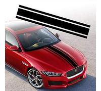 TOMALL 49"x 8.7" Car Hood Stripe Sticker Auto Racing Body Side Stripe Decal Skirt Roof Hood Bumper Stripe Decal Vinyl Modified Stripe Decal Decoration for Car (Black)