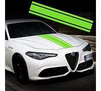 TOMALL 49"x 8.7" Car Hood Stripe Sticker Auto Racing Body Side Stripe Decal Skirt Roof Hood Bumper Stripe Decal Vinyl Modified Stripe Decal Decoration for Car (Green)
