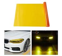 TOMALL 78.7''x12 '' Navy Blue Vinyl Film for Car Headlight Taillight Fog Lamp Tint Self Adhesive Decals Sport Modification Car Stickers (Orange)