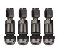 TOMALL Bolt-in Tire Valve Stem Caps Explosion Proof Tubeless Valve Stem Gray Aluminum Alloy (Gray)