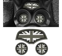 TOMALL Car Cup Coaster Compatible with Mini Cooper Hatchback F55 F56 Silicone Cup Holder Center Console Car Coaster Mat Pad for Car Accessories (Gray)